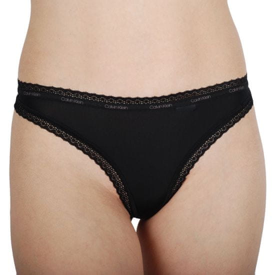 Calvin Klein Dámská tanga černá (QD3763E-UB1)