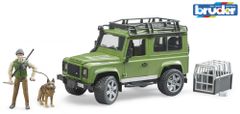 Bruder 2587 Land Rover s myslivcem a psem