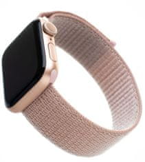 FIXED Nylonový řemínek Nylon Strap pro Apple Watch 40mm/ Watch 38mm, růžově zlatý FIXNST-436-ROGD