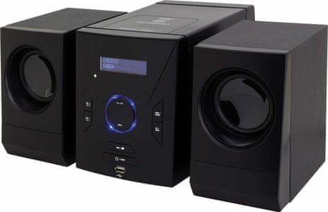 moderní mikrosystém mcd400 soundmaster aux in usb port cd mechanika super zvuk fm dab plus tuner pěkný design