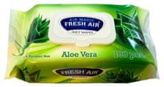 Fresh Air vlhčené ubrousky 100 ks klip Aloe Vera