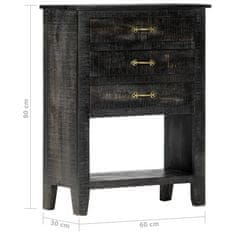 Greatstore Odkládací skříňka 60 x 30 x 80 cm masivní mangovníkové dřevo