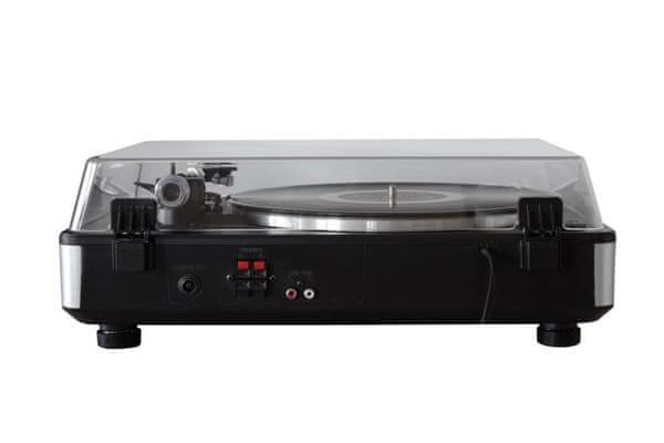 retro gramofón soundmaster PL979SW 2 rýchlosti prehrávania platní usb cd mechanika nahrávanie aux in vstup lineout slúchadlový jack protiprachový kryt diaľkové ovládanie externé reproduktory fm dab rádio audiotechnike prenoska
