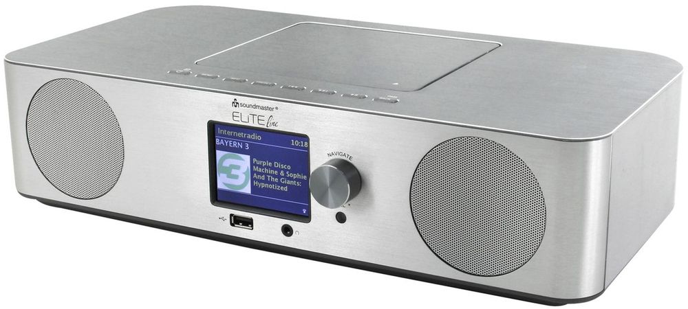 Soundmaster ICD2070SI, internetové rádio, DAB+/FM, stříbrná - rozbaleno