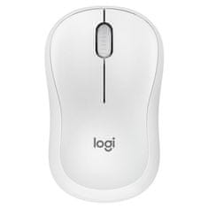 Logitech M220 Silent brezžična miška, bela