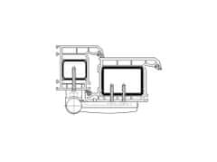 Simonswerk sada 3ks pantů SIKU 3D K 3135 RAL9016 bílý, 18-22 mm