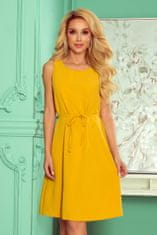 Numoco Dámské šaty 296-5 VICTORIA, žlutá-oranžová, S