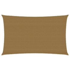 Greatstore Stínící plachta 160 g/m2 taupe 2 x 5 m HDPE