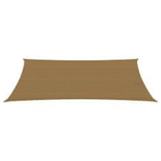 Greatstore Stínící plachta 160 g/m2 taupe 2 x 4,5 m HDPE