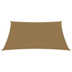 Greatstore Stínící plachta 160 g/m2 taupe 2,5 x 4 m HDPE