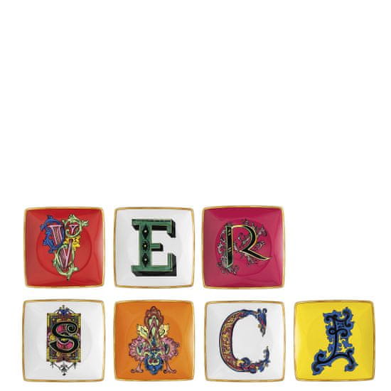 Rosenthal Versace ROSENTHAL VERSACE HOLIDAY ALPHABET Set misek 7 ks