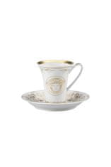 Rosenthal Versace ROSENTHAL VERSACE MEDUSA GALA GOLD Espresso šálek s podšálkem