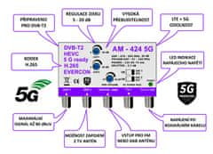 EVERCON anténní set 20 dB pro 5 TV 424-101-5