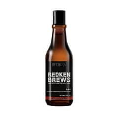 Redken Šampon 3 v 1 Brews (3-In-1 Shampoo, Conditioner and Body Wash) 300 ml