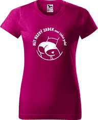 Hobbytriko Vtipné tričko - Mít hezký zadek není prdel Barva: Fuchsia red (49), Velikost: L