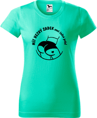 Hobbytriko Vtipné tričko - Mít hezký zadek není prdel Barva: Fuchsia red (49), Velikost: L