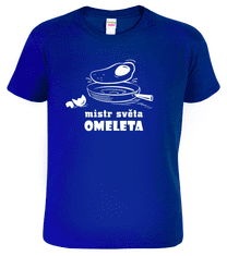 Hobbytriko Vtipné tričko - Mistr světa omeleta Barva: Mátová (95), Velikost: M
