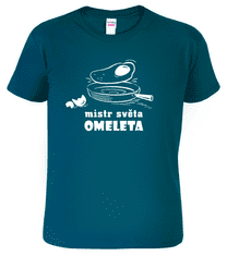 Hobbytriko Vtipné tričko - Mistr světa omeleta Barva: Mátová (95), Velikost: M