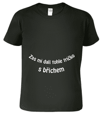 Hobbytriko Vtipné tričko - Tričko s břichem Barva: Petrolejová (93), Velikost: S
