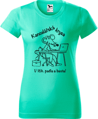 Hobbytriko Vtipné tričko - Kancelářská krysa Barva: Apple Green (92), Velikost: L