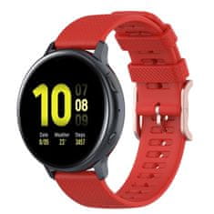 BStrap Silicone Rain řemínek na Samsung Galaxy Watch 3 41mm, red