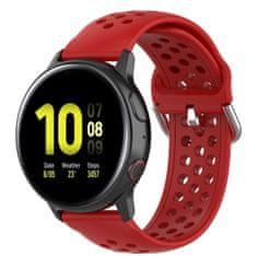 BStrap Silicone Dots řemínek na Samsung Galaxy Watch 3 41mm, red