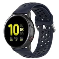 BStrap Silicone Dots řemínek na Samsung Galaxy Watch 3 41mm, navy blue