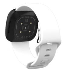 BStrap Silicone (Large) řemínek na Fitbit Versa 3, white