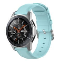 BStrap Leather Lux řemínek na Samsung Galaxy Watch 3 45mm, light blue