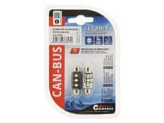 Compass Žárovka 3 LED SMD 12V suf.11X38 SV8.5 NEW-CAN-BUS bílá 2ks