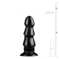 All Black All Black Anal Dildo With Ridges (17 cm)