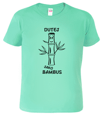 Hobbytriko Vtipné tričko - Dutej jako bambus Barva: Červená (07), Velikost: L