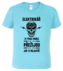 Hobbytriko Tričko pro elektrikáře - Přežije jen ten nejlepší elektrikář Barva: Žlutá (04), Velikost: S