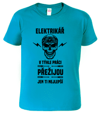 Hobbytriko Tričko pro elektrikáře - Přežije jen ten nejlepší elektrikář Barva: Žlutá (04), Velikost: S