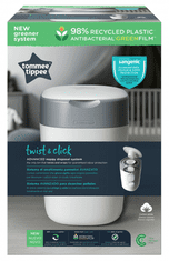 Tommee Tippee Koš na pleny Sangenic Twist & Click bílý - rozbaleno