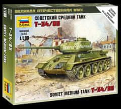 Zvezda T-34/85, Wargames (WWII) 6160, 1/100