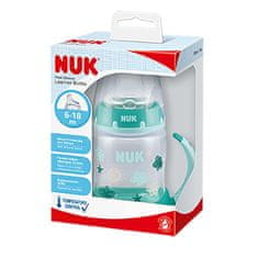 Nuk Kojenecká láhev na učení s kontrolou teploty 150 ml zelená