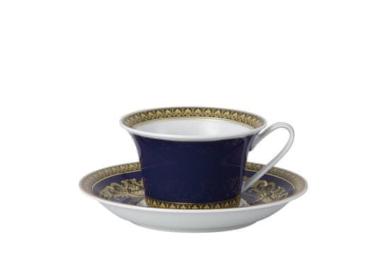 Rosenthal Versace ROSENTHAL VERSACE MEDUSA BLUE Šálek s podšálkem nízký