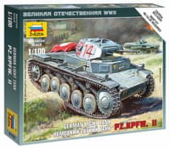 Zvezda Pz.Kpfw. II lehký tank, Wargames (WWII) 6102, 1/100