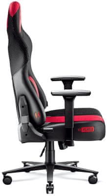 Gaming kolečková židle Diablo-Chairs X-Player 2.0 XL, nastavitelné opěradlo područky