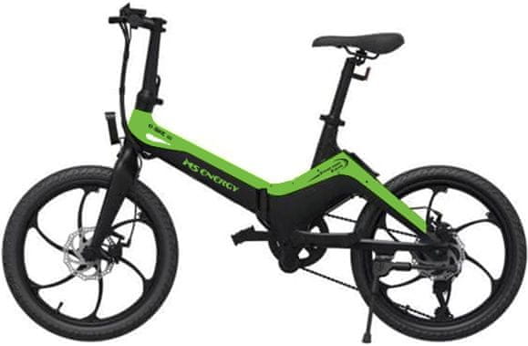 Elektrické skládací kolo MS Energy E-bike i10 do terénu i do města výkonný motor nafukovací pneumatiky velká kola kompaktní rozměry robustní konstrukce