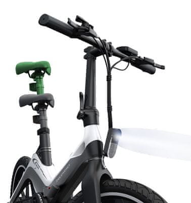 Elektrický skladací bicykel Vivax MS Energy E-bike i10 do terénu aj do mesta výkonný motor nafukovacie pneumatiky veľké kolesá kompaktné rozmery robustná konštrukcia veľká kapacita batérie extrémne dlhý dojazd obojstranné svetlo kotúčové brzdy skladací ebike dojazd 50 km