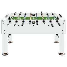 Greatstore Stolní fotbal ocel 60 kg 140 x 74,5 x 87,5 cm bílý