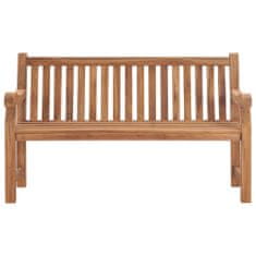 Greatstore Zahradní lavice s poduškou 150 cm masivní teak