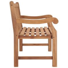 Greatstore Zahradní lavice s poduškou 150 cm masivní teak