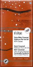 VIVANI Bio hořká čokoláda s karamelem a solí 80 g