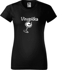 Hobbytriko Vtipné tričko - Vínopička Barva: Emerald (19), Velikost: 2XL