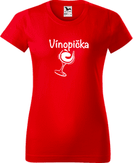 Hobbytriko Vtipné tričko - Vínopička Barva: Emerald (19), Velikost: 2XL