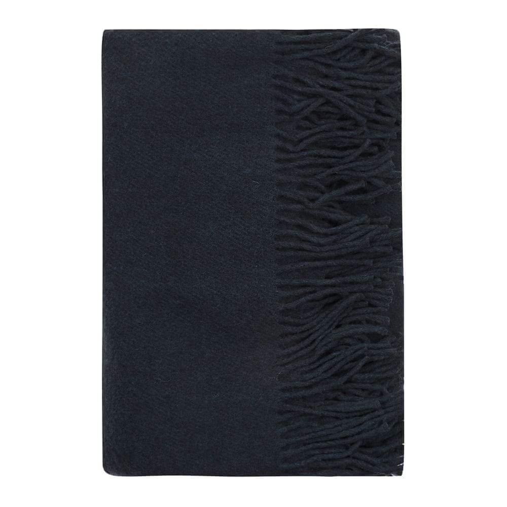 Cozy Blankets Vlněný pléd Merino 170x205 cm černá