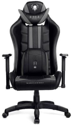 Gaming kolečková židle Diablo-Chairs X-Ray, XL, černá/červená (5902560336115) nastavitelné opěradlo nastavvitelné područky 200 kg hr pěna